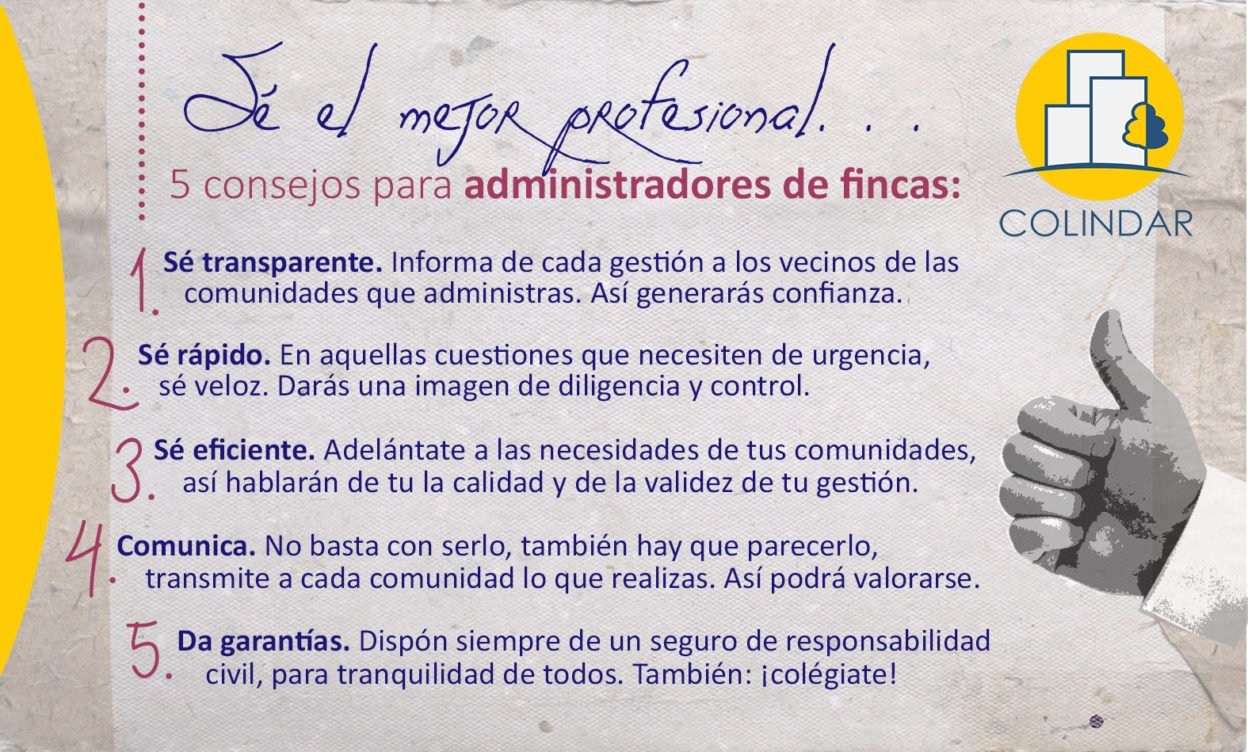 Consejos para ser buen Administrador de Fincas
